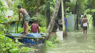 বন্যায় লক্ষ্মীপুরের মানুষের দুশ্চিন্তা ক্রমেই বাড়ছে